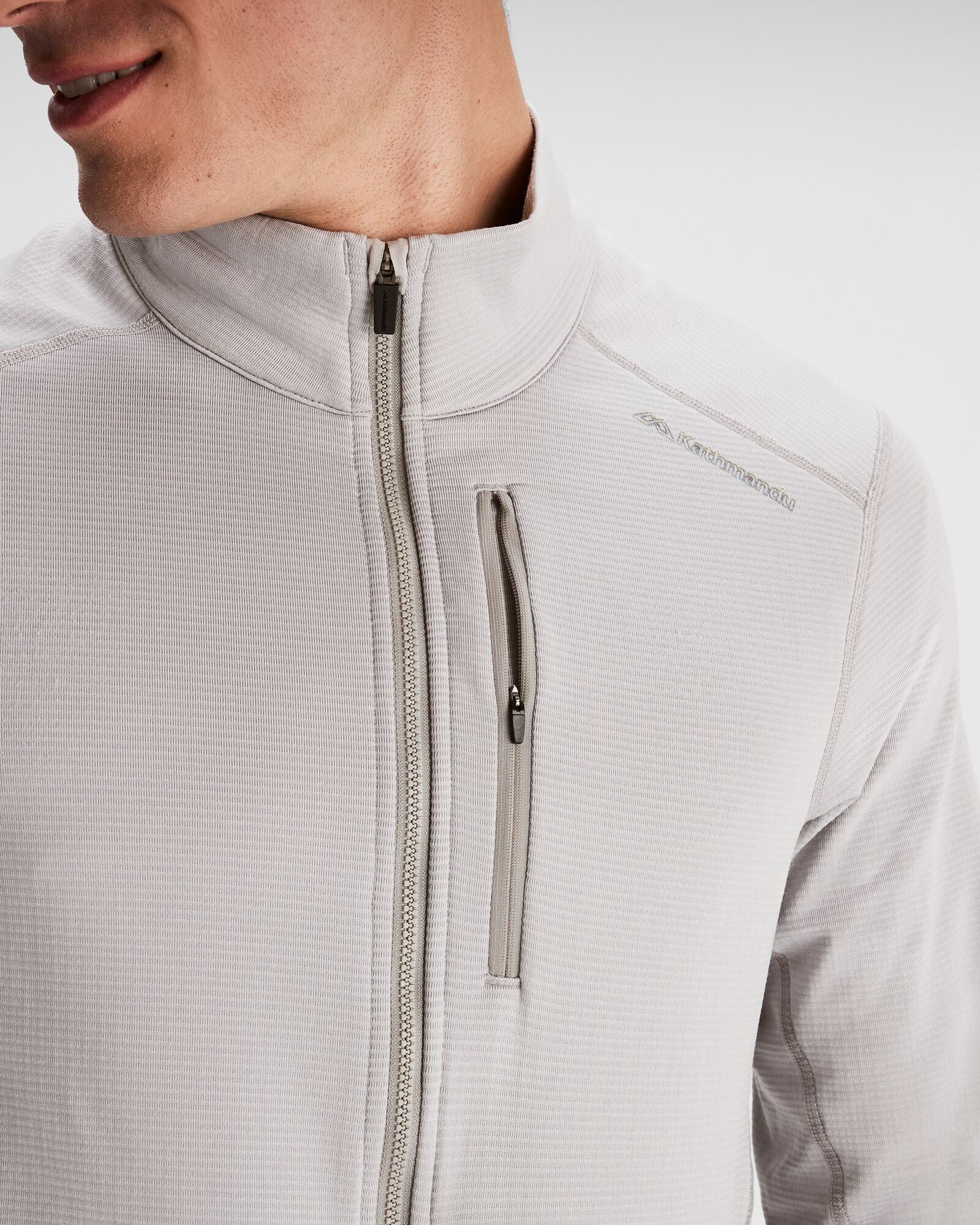 Men's Seeker Fleece Jacket - Steel Grey | Lightweight Warm Winter Coat for Outdoor Hiking & Casual Wear
