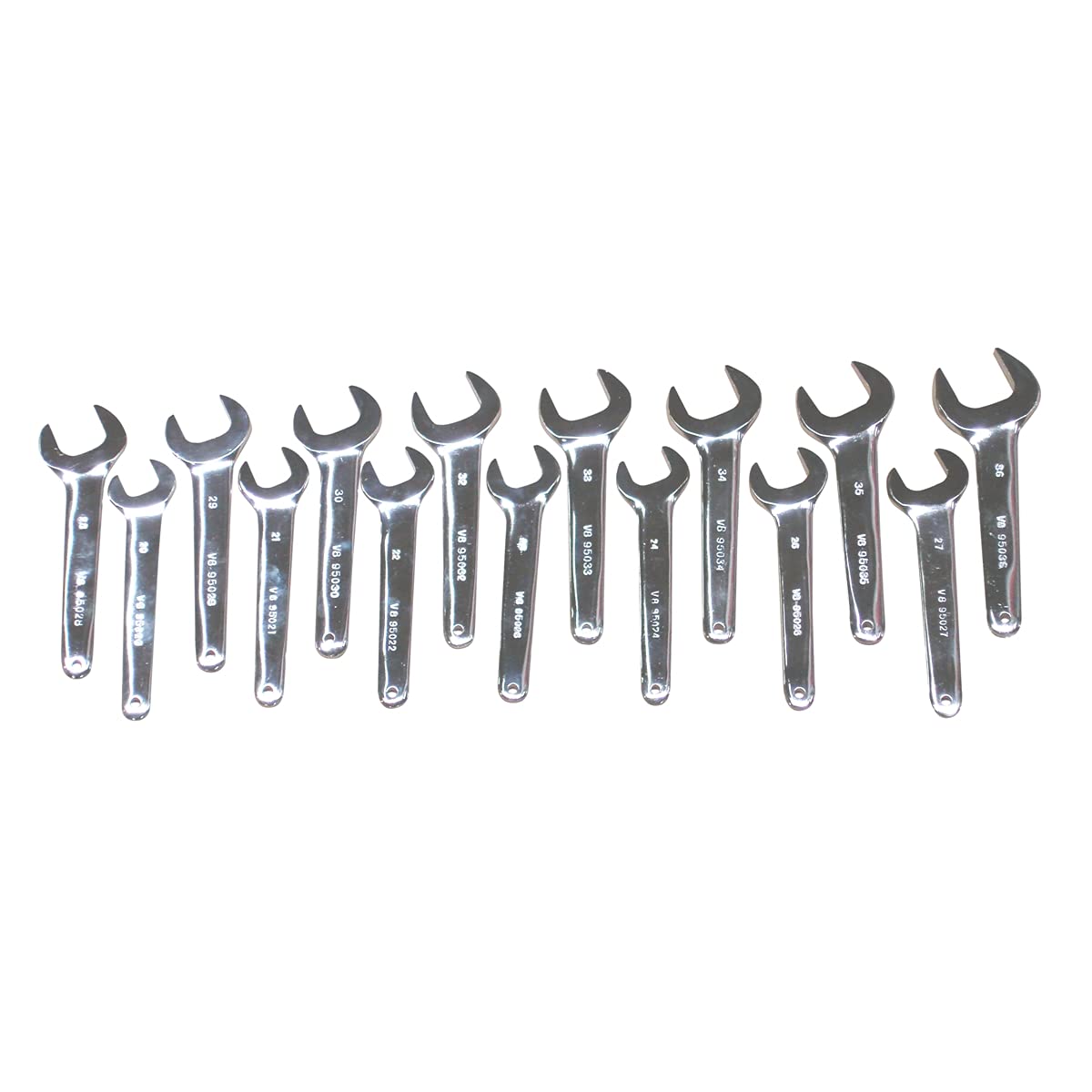 15-Piece Metric Service Wrench Set - Professional Mechanic Tool Kit for Automotive Repair & Maintenance | Durable Steel Construction | Perfect for DIY, Garage & Workshop Use