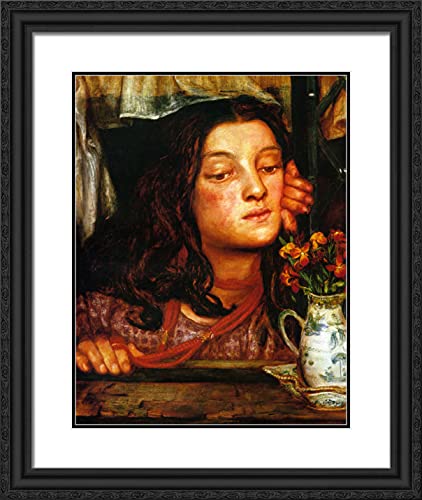 Black Ornate Wood Frame with Double Matting