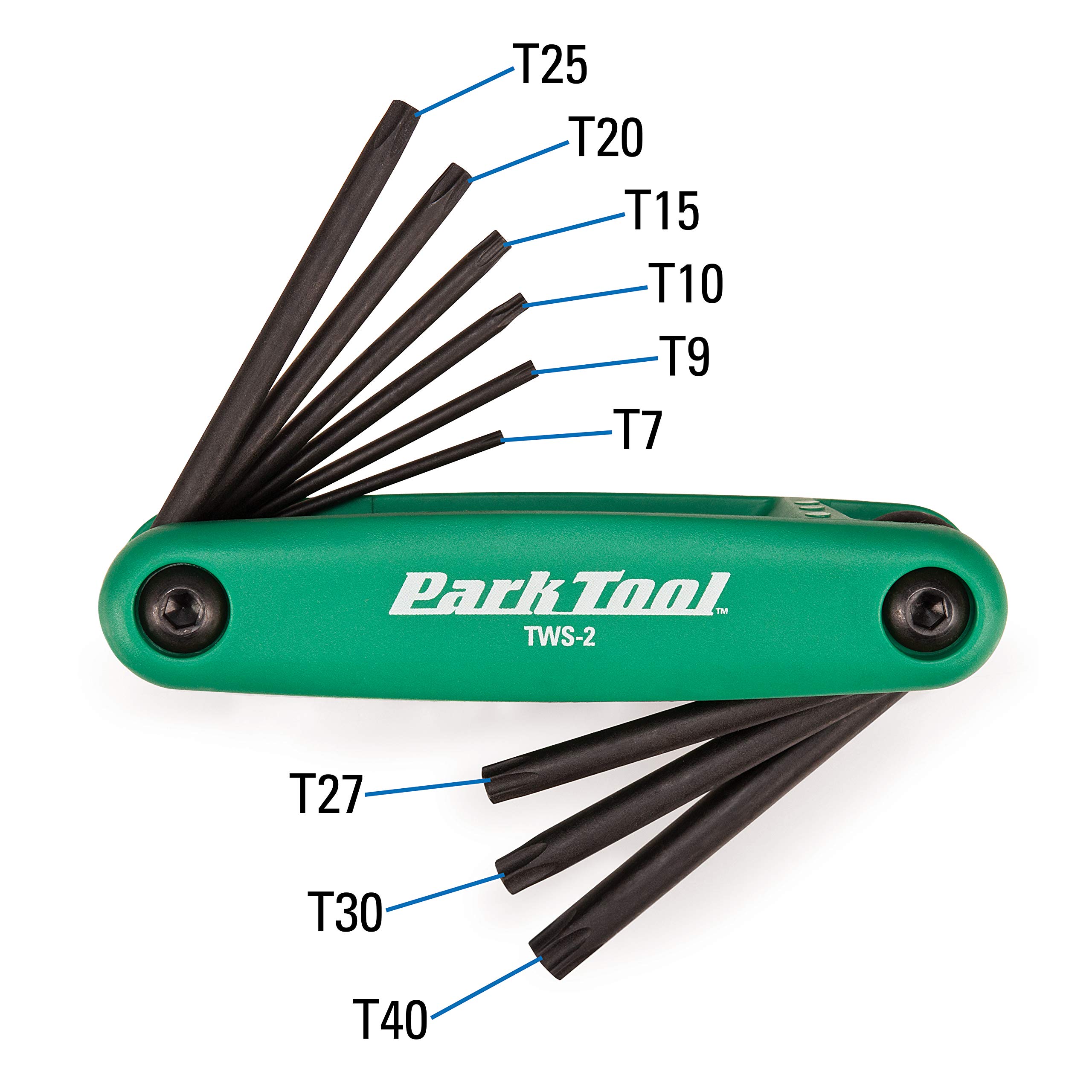 Park Tool TWS-2 Torx Wrench Set - Professional Bike Repair Tools for Cycling Maintenance & Home Use - Perfect for Adjusting Disc Brakes, Derailleurs & Bike Components