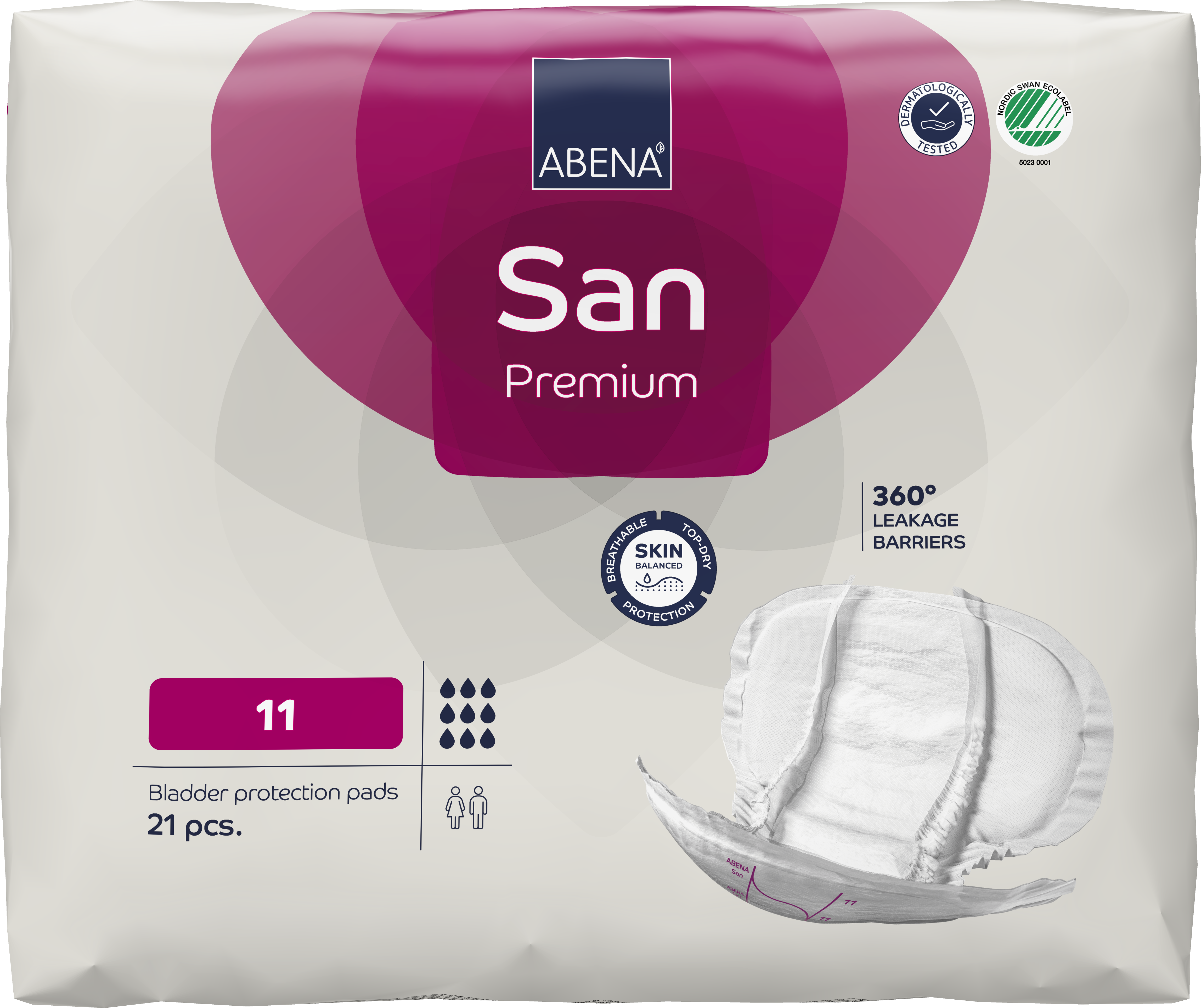 Abena San Premium Bladder Control Pads for Women & Men - Super Absorbent Incontinence Pads - Discreet Protection for Active Lifestyles - Ideal for Work, Travel & Daily Activities