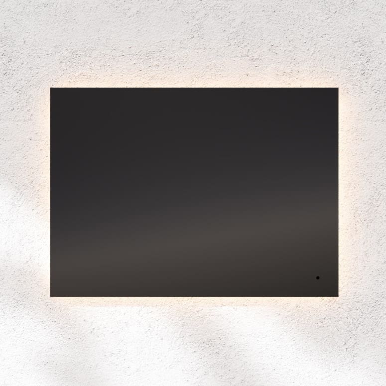 Oxygen Galaxy 3 1103 0 Frameless LED Bathroom Mirror 48x36 Inch with Adjustable Lighting - Perfect for Vanity, Makeup, and Modern Bathroom Decor