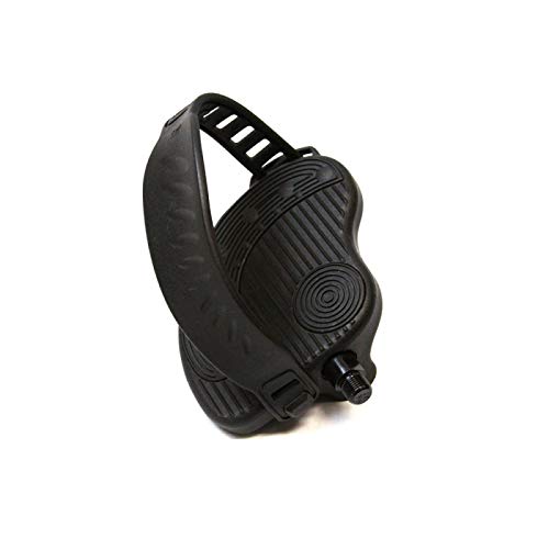 Pair of Left & Right Exercise Bike Pedals with Straps for ½