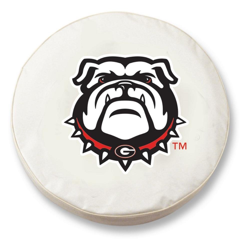 Georgia Bulldogs Tire Cover - White, 29 x 8 Inches, Heavy-Duty Car Wheel Protector for Trucks, SUVs, RVs | Perfect for Tailgating, College Games, and Bulldog Fan Showcases