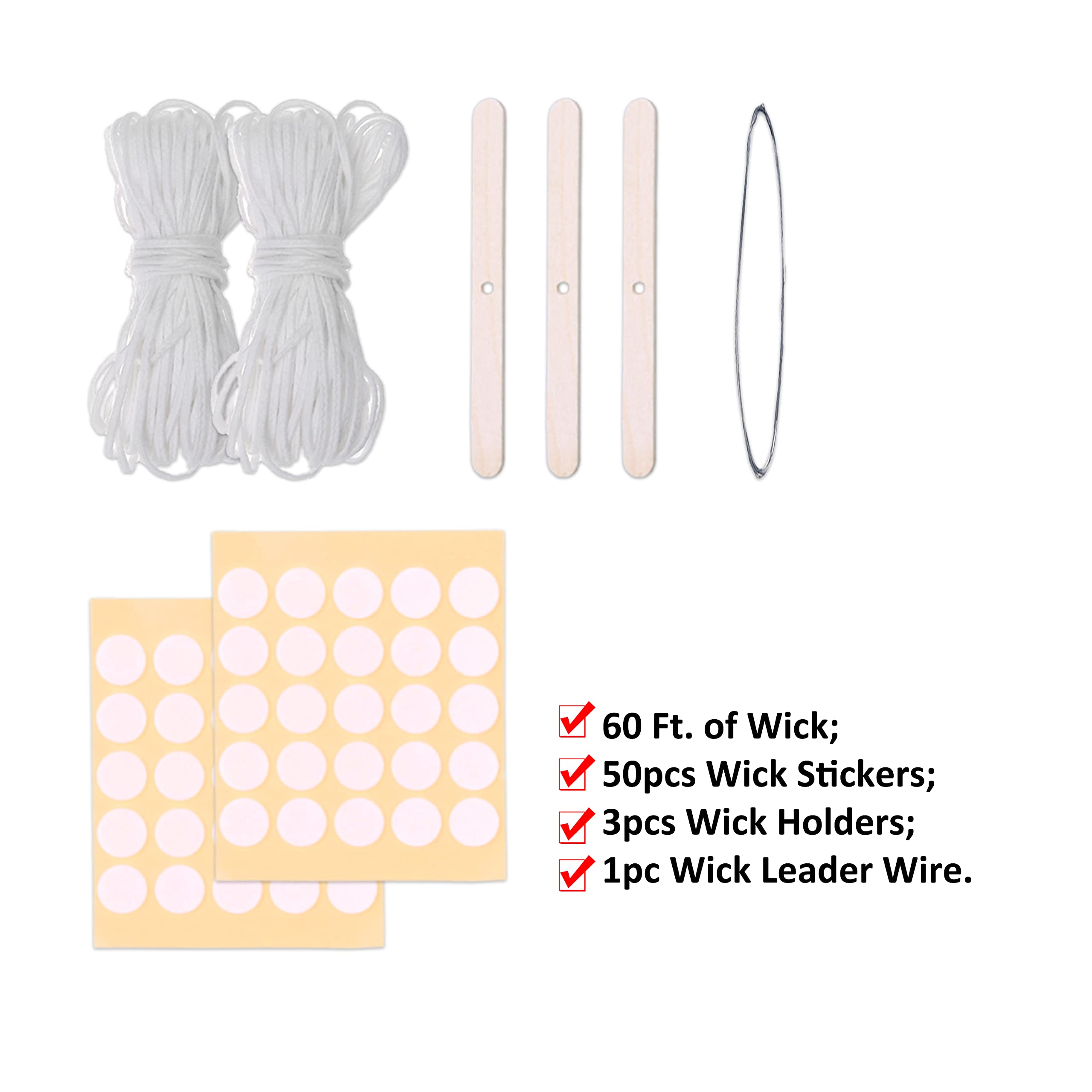 MILIVIXAY 3PCS Plastic Cylinder Pillar Candle Molds Set for DIY Candle Making - Includes 60Ft Wick, 50 Wick Stickers, 3 Wick Holders & 1 Iron Wire - Perfect for Home Decor, Wedding Centerpieces & Holiday Candles