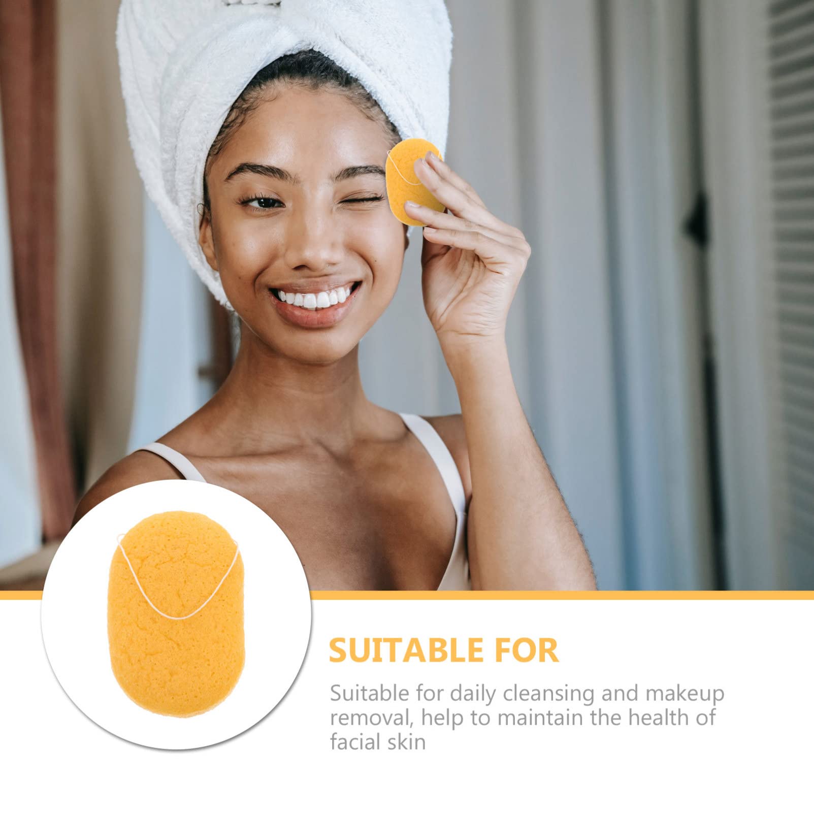 DOITOOL Natural Makeup Sponge & Volcanic Mud Facial Sponge - Exfoliating & Deep Pore Cleansing for Flawless Makeup Application & Skincare (Brown) | Perfect for Daily Beauty Routine, Travel & Professional Makeup Artists