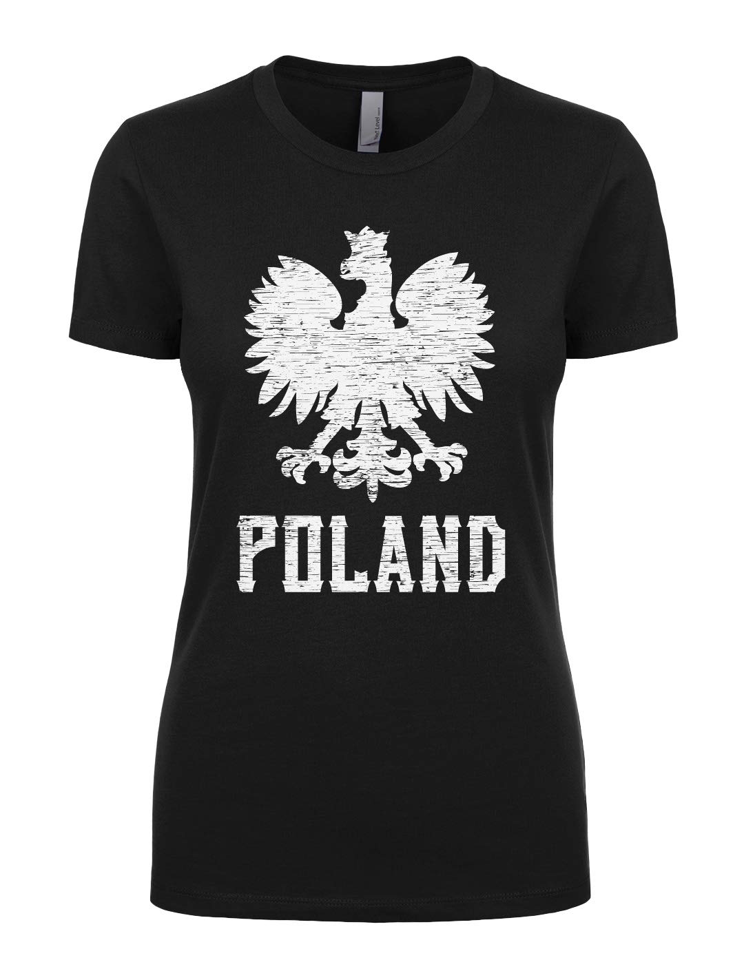 Women's Poland White Eagle Polish Pride Polska Juniors T-Shirt - Vintage Retro Graphic Tee for Polish Heritage & National Pride - Perfect for Cultural Events, Family Gatherings & Patriotic Celebrations