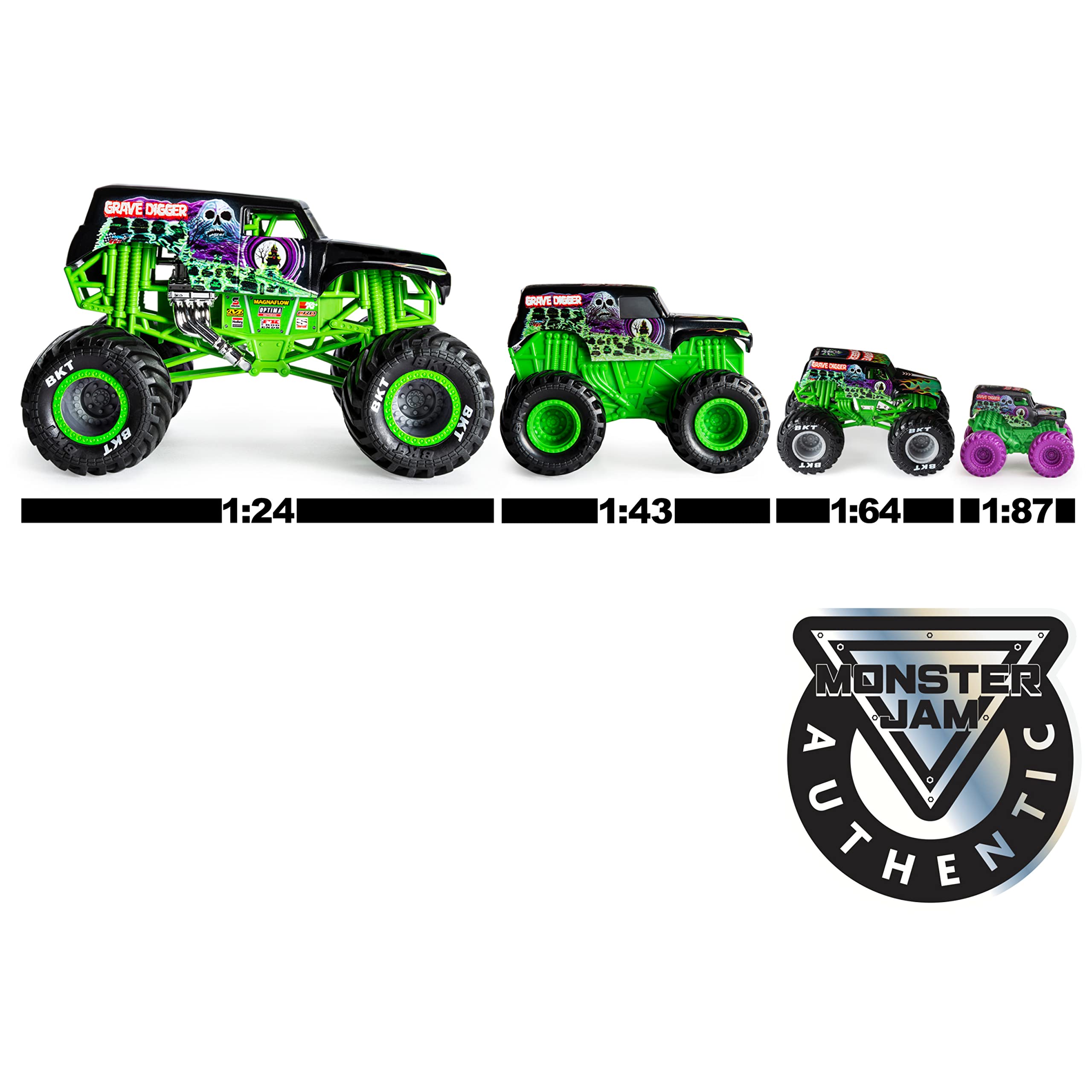 Monster Jam Son-uva Digger Die-Cast Monster Truck 1:64 Scale - Official Heavy Metal Series Toy for Boys & Girls Ages 3+ - Collectible Vehicle for Play, Display & Racing Fun