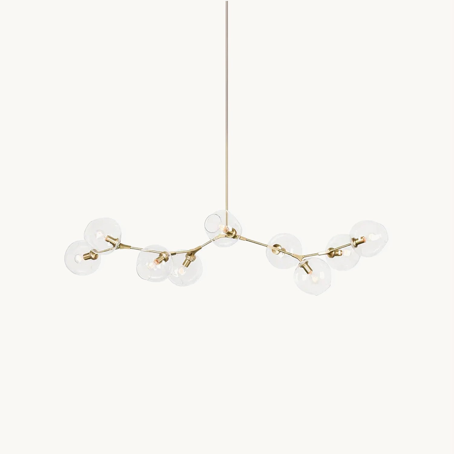 Modern Bifurcation Bubble Chandeliers - Elegant Crystal Glass Ceiling Light Fixture for Dining Room, Living Room & Bedroom Decor