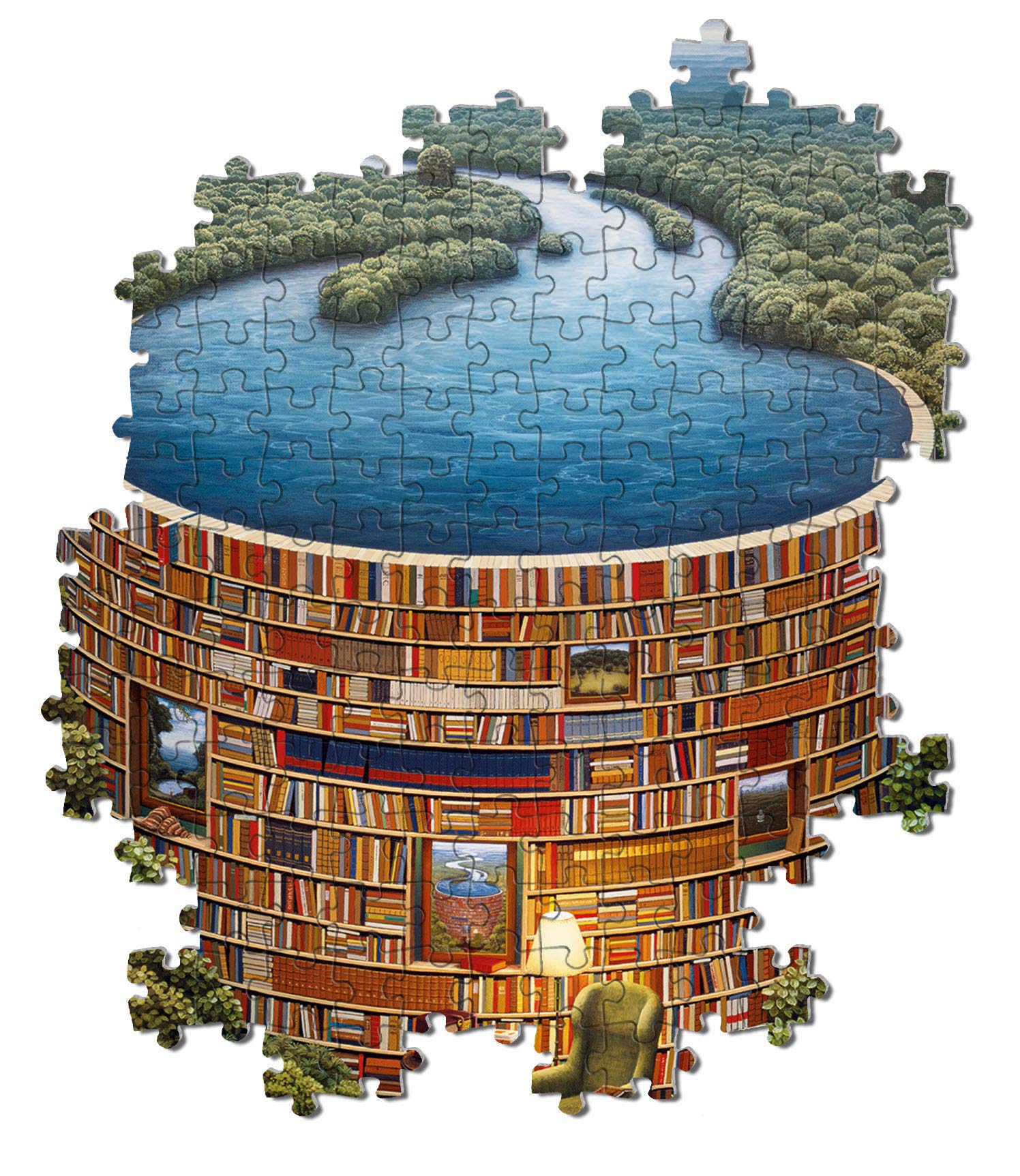 Clementoni 39603 Bibliodame 1000-Piece Adult Jigsaw Puzzle - Made in Italy - Perfect for Home Decor, Relaxation & Family Game Night