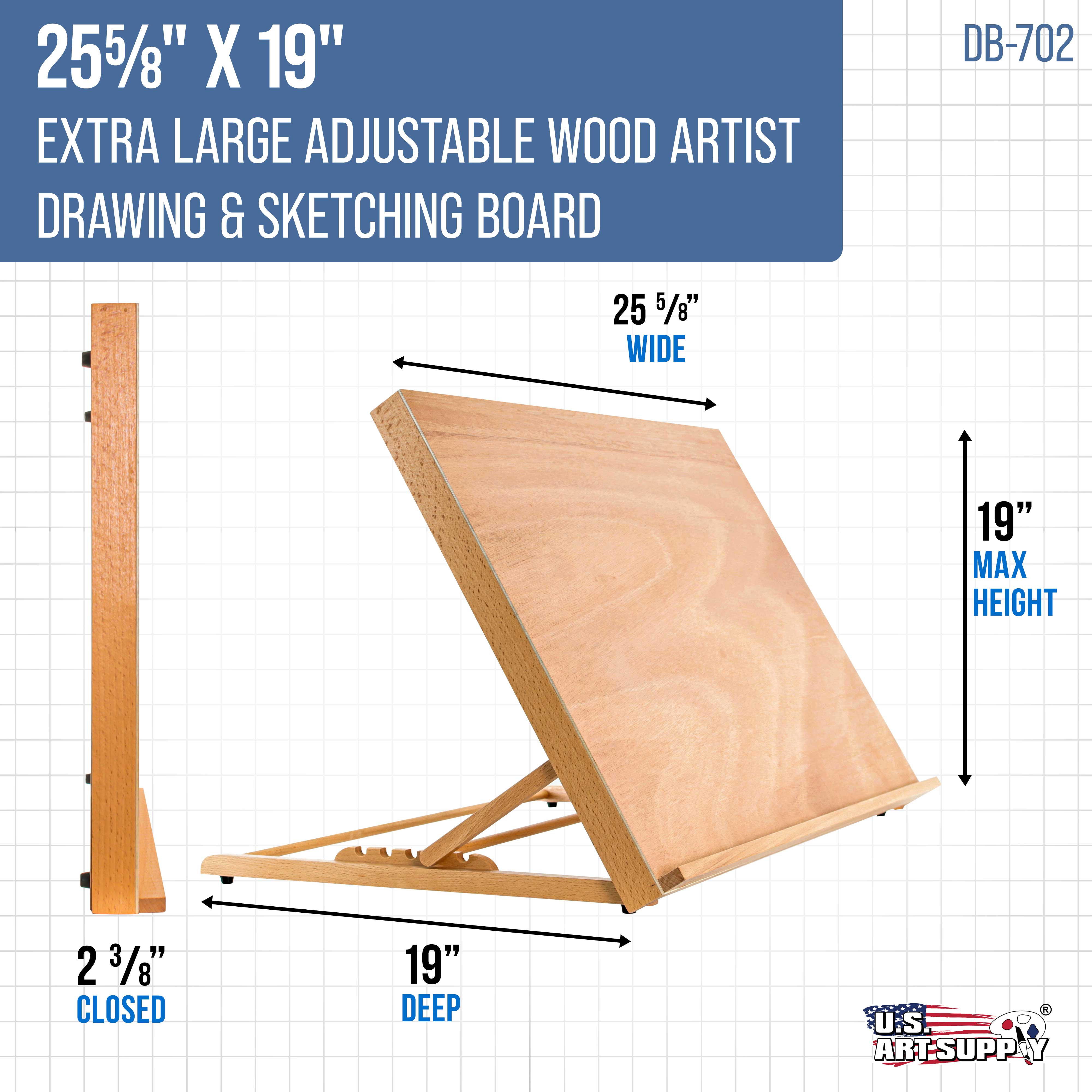 Adjustable Wooden Drawing Board - 25 5/8