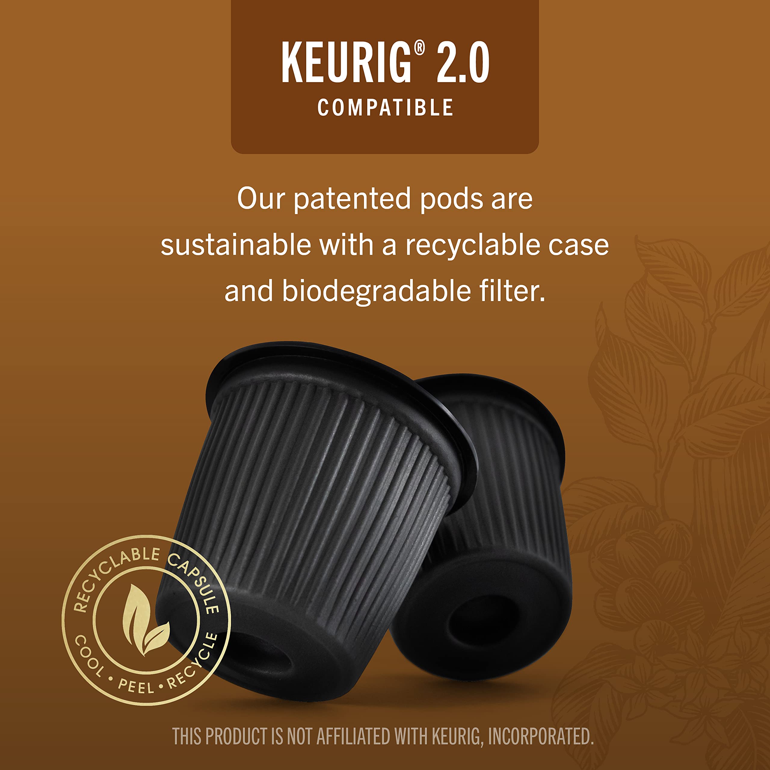 Barrie House Salted Caramel Coffee Pods 24 Pack - Single Serve K-Cup Compatible Pods for Keurig Brewers - Perfect for Office, Home & Morning Coffee Routine
