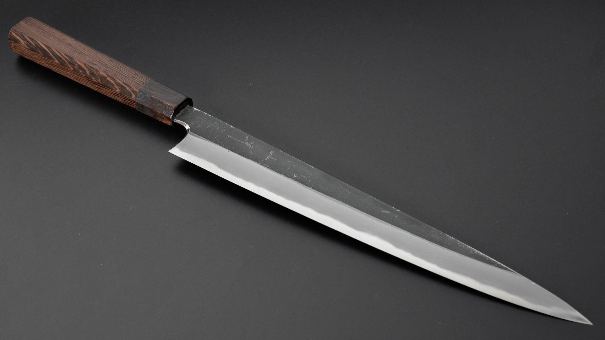 Hitohira Togashi White #2 Kurouchi Sujihiki 270mm Japanese Chef Knife with Premium Tagayasan Wood Handle - Perfect for Slicing Sashimi, Meat & Sushi Preparation