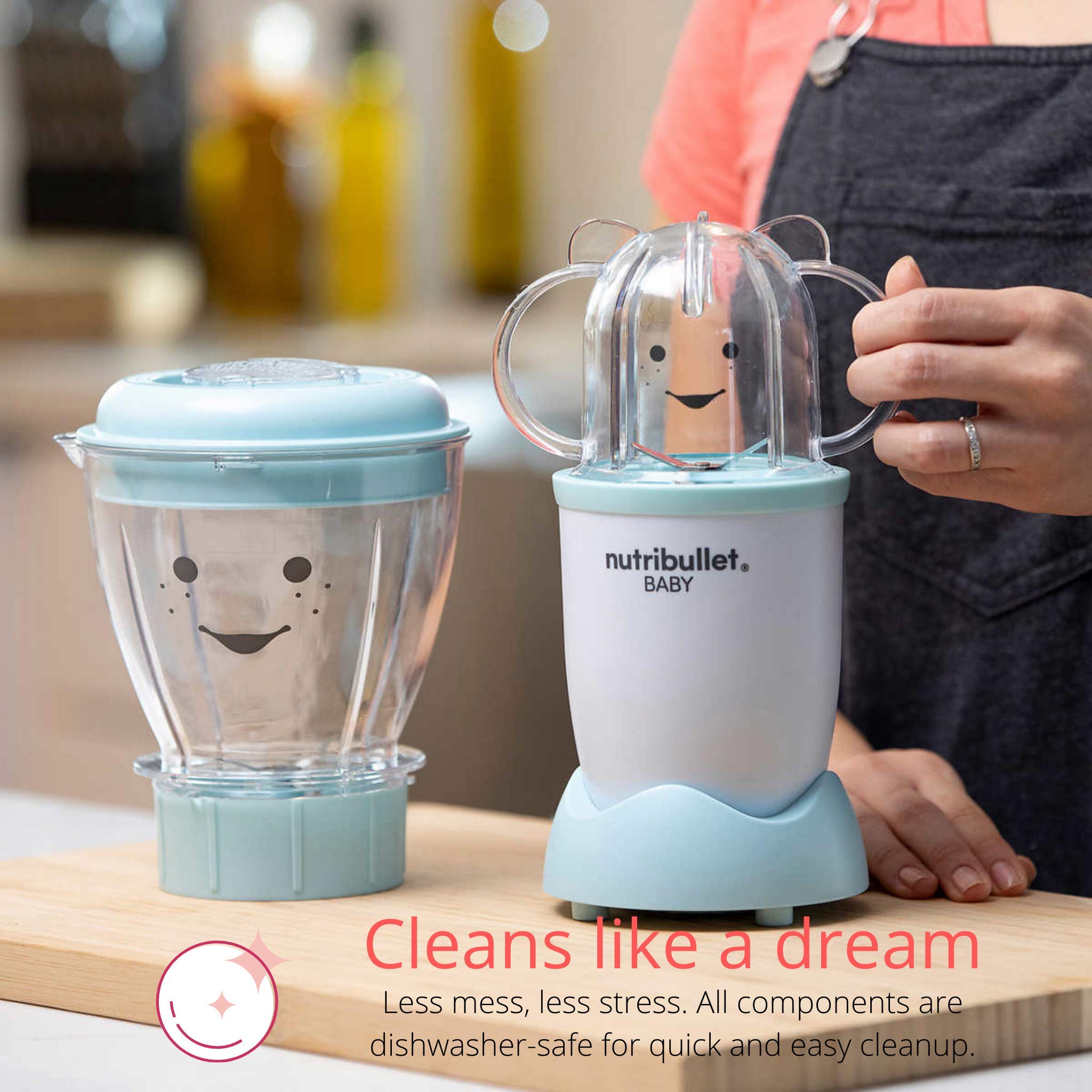 Nutribullet Baby Food Maker - Complete Baby Food Preparation System for Homemade Purees & Meals | Perfect for Infants & Toddlers | Easy to Use & Clean