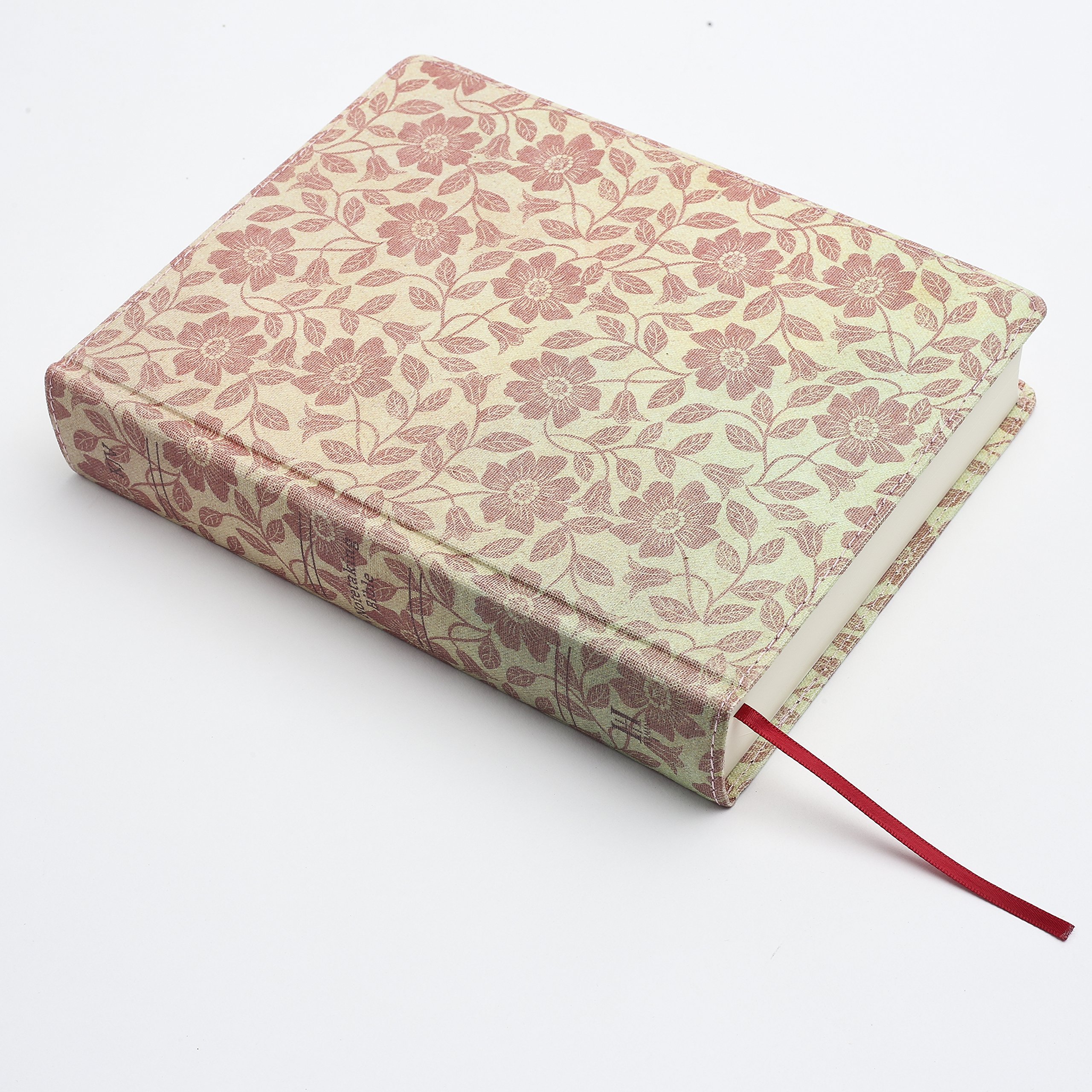 KJV Notetaking Bible with Wide Margins - Floral Red Cover, Perfect for Bible Study, Journaling & Sermon Notes | Ideal for Church, Small Groups & Personal Devotion