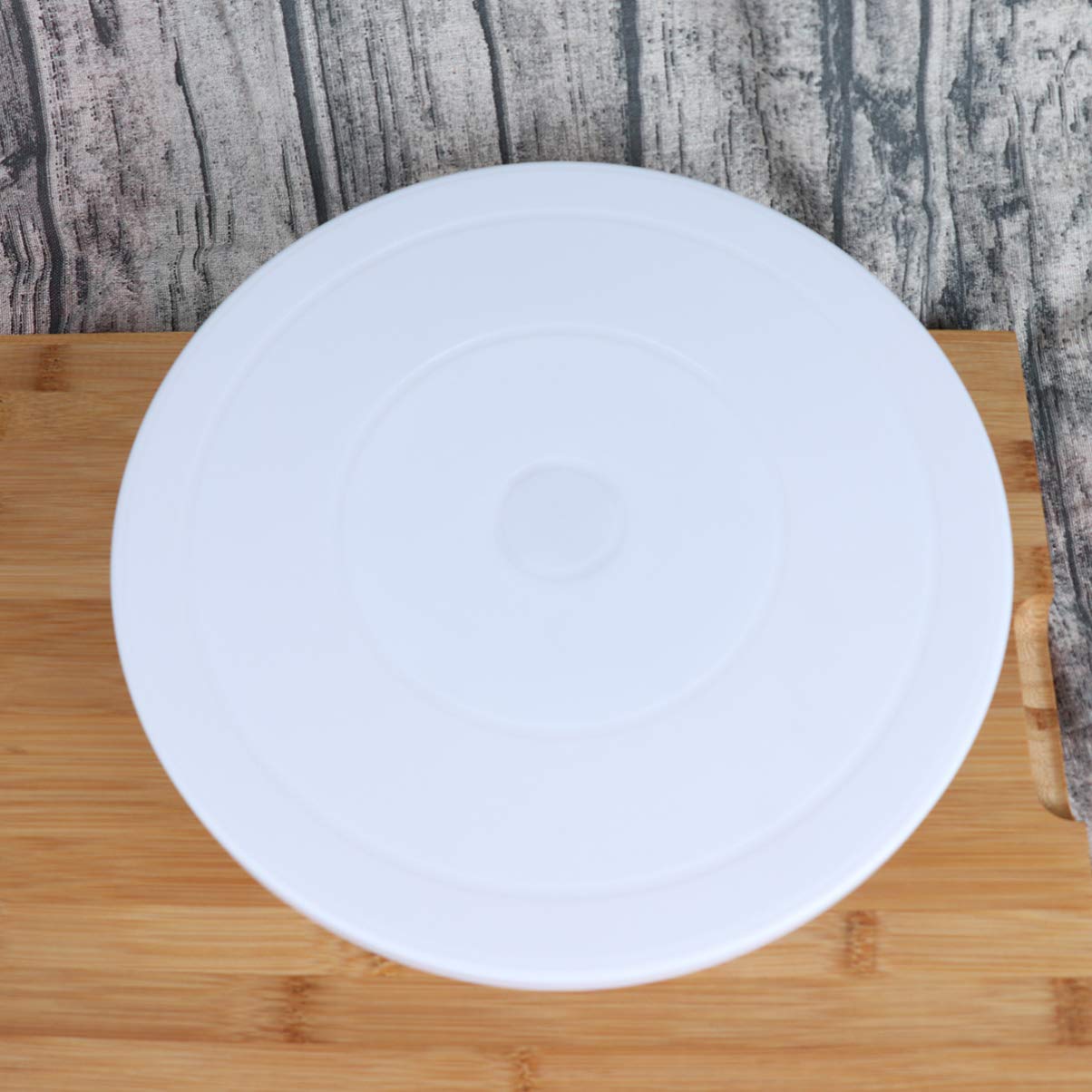 DOITOOL 12-Inch Rotary Cake Stand - 360° Revolving Cake Turntable for Decorating, Baking & Serving - Durable Stainless Steel Base for Smooth Rotation - Perfect for Birthday, Wedding & Party Cakes