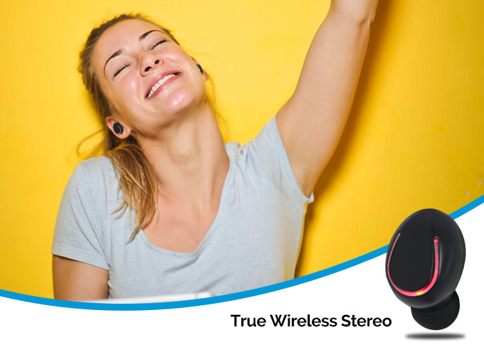 Elinz TWS Bluetooth 5.0 Wireless Earbuds with Noise Cancellation, Hi-Fi Stereo Sound, 30H Playtime - Compatible with iPhone, Android, iOS - Perfect for Gym, Running, Travel & Work Calls