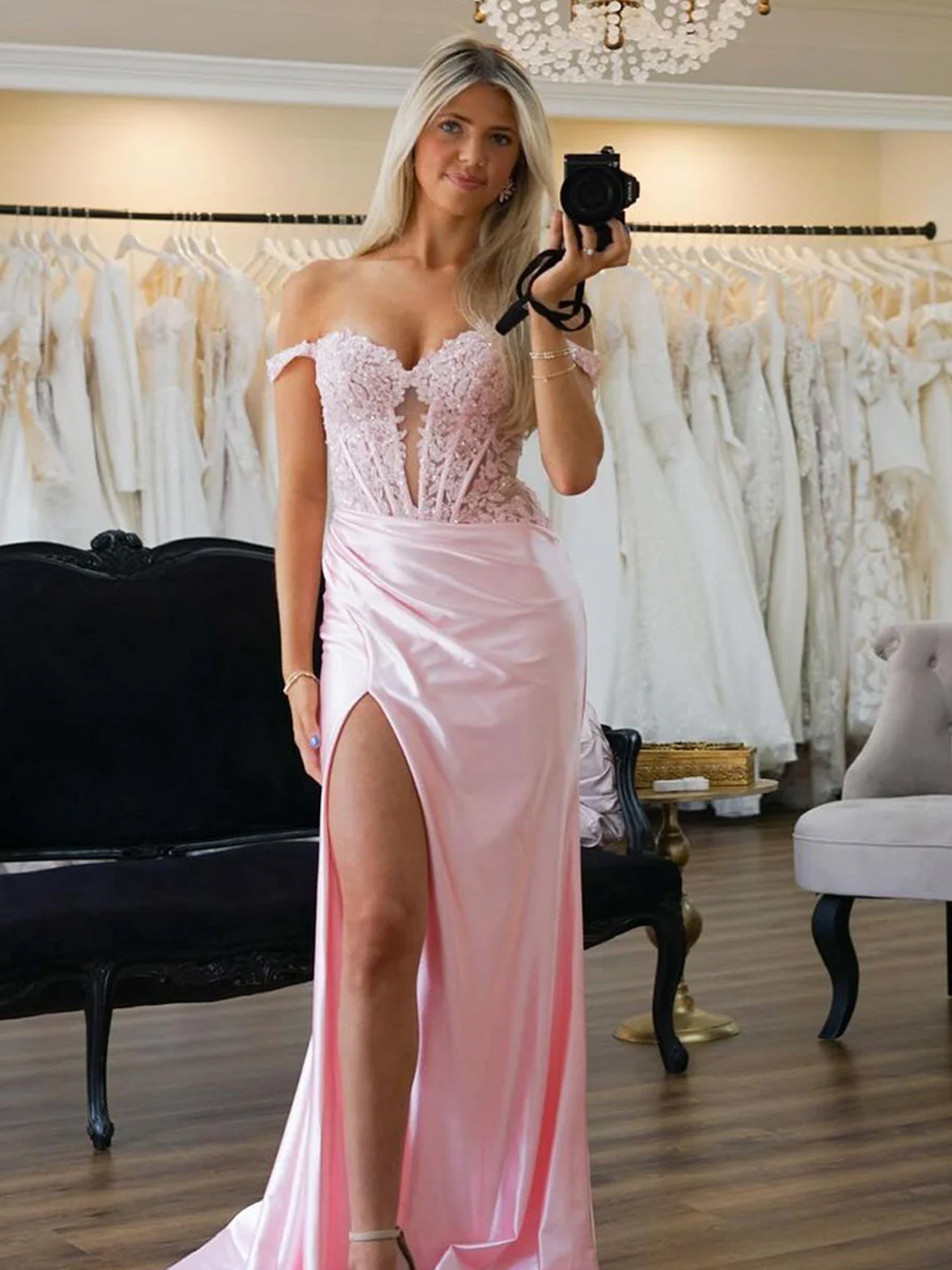 Elegant Pink Long Prom Dresses - Satin Mermaid Gown with Sweetheart Neckline for Formal Evening Wear | Perfect for Homecoming, Quinceañera & Black Tie Events