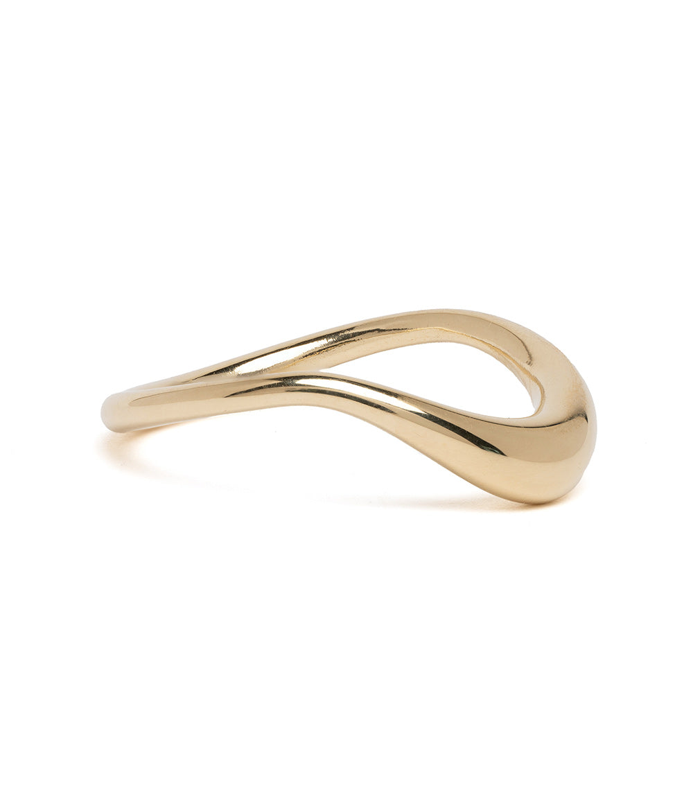 Unique Small Melt Ring - Handcrafted Non-Traditional Engagement Ring for Women | Alternative Wedding Band, Promise Ring & Everyday Boho Jewelry