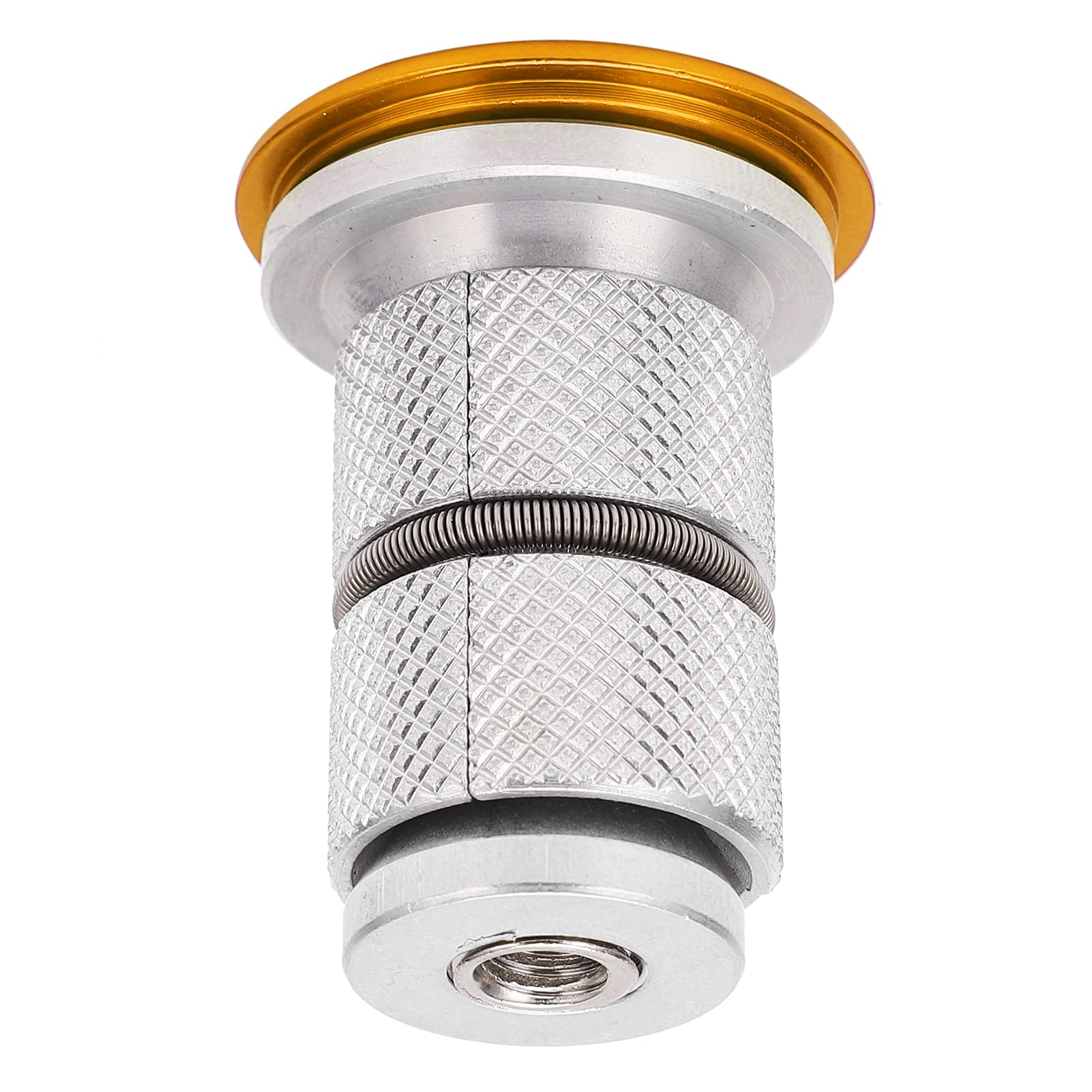 Premium Aluminum Alloy Bicycle Headset Compression Plug - Durable Mini Top Cap for Mountain & Road Bikes (Gold) | Perfect for Bike Maintenance & Headset Adjustments