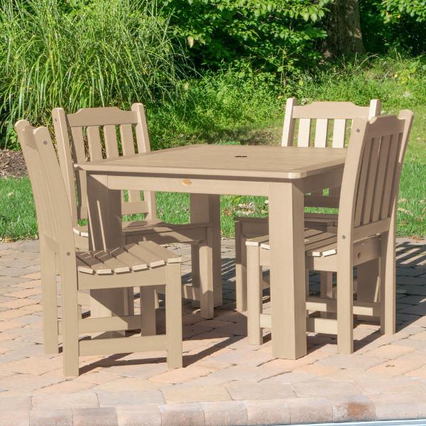 Lehigh 5-Piece Square Patio Dining Set - Outdoor Furniture for Garden, Backyard, and Poolside Relaxation