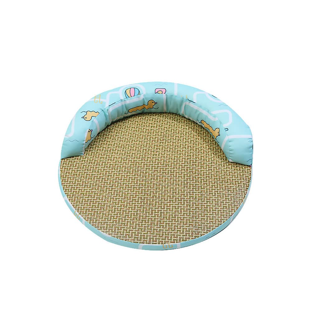 Premium Woven Cat Bed Mat - Removable & Washable Pet Sofa with Non-Slip Base | Durable Comfort for Cats & Dogs | Perfect for Summer Naps, Living Room Lounging & Bedroom Relaxation