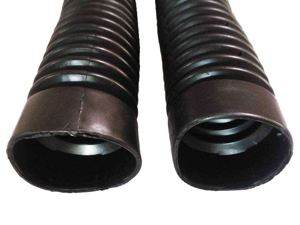 Black Rubber Motorcycle Fork Boots Sleeve Cover - 30mm 50mm 250mm Accordion Protector for Dirt Bikes & Cruisers - Waterproof Dust Protection for Off-Road Riding & Daily Commuting