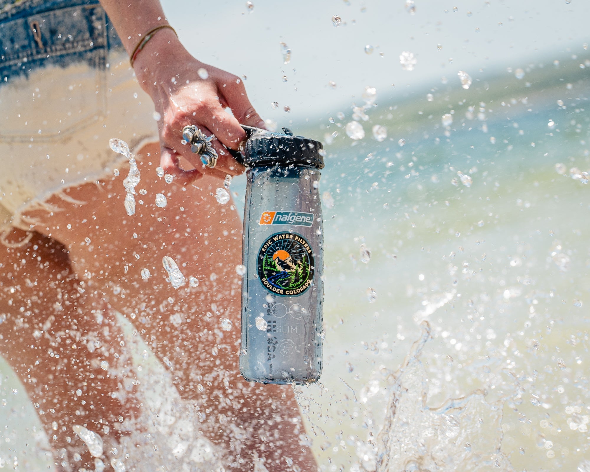 Nalgene OG Slim 24 oz Water Bottle - BPA-Free, Leak-Proof & Durable for Hiking, Gym & Outdoor Adventures