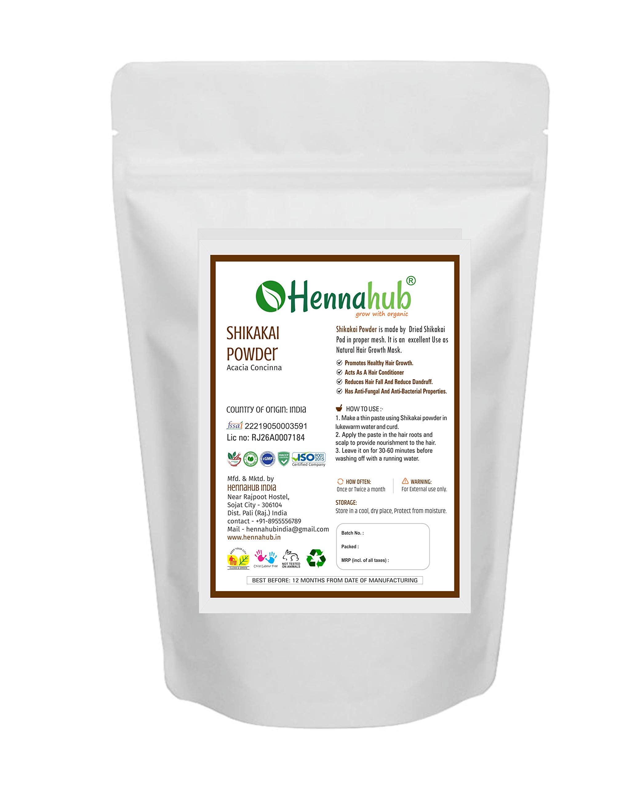 Organic Hibiscus Powder & Shikakai Powder for Hair Growth - 200g Each | Natural Hair Care Treatment for Shine & Strength | DIY Hair Masks & Ayurvedic Remedies