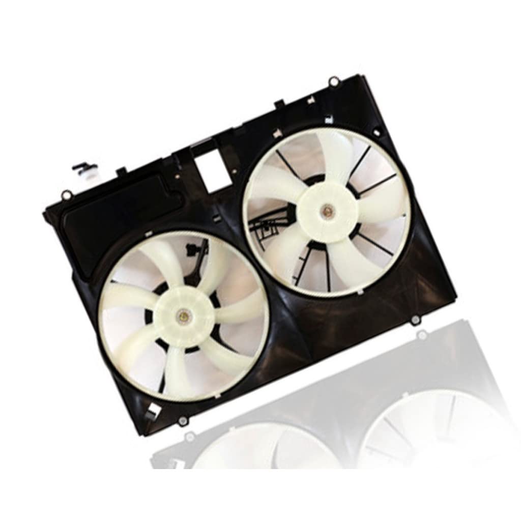 Lexus RX350 AC Radiator Fan Assembly 2007-2009 Replacement with Module - Compatible with LX3115114, M:R:163630P100, L:163630A150, B:R:163610P110 - Perfect for Cooling System Repair & Maintenance