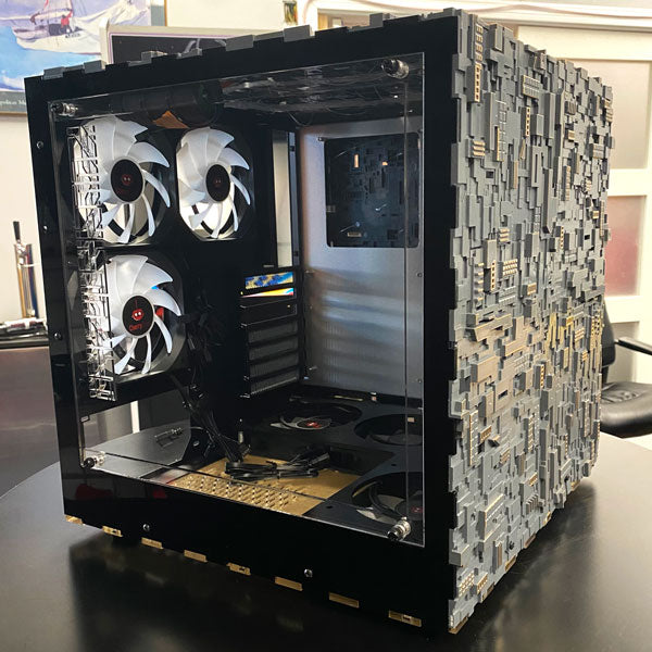 Star Trek Borg Cube ATX GREY Edition - Premium Tower PC Case for Gaming & Workstations | Fast Shipping | Perfect for Sci-Fi Fans & Custom PC Builds