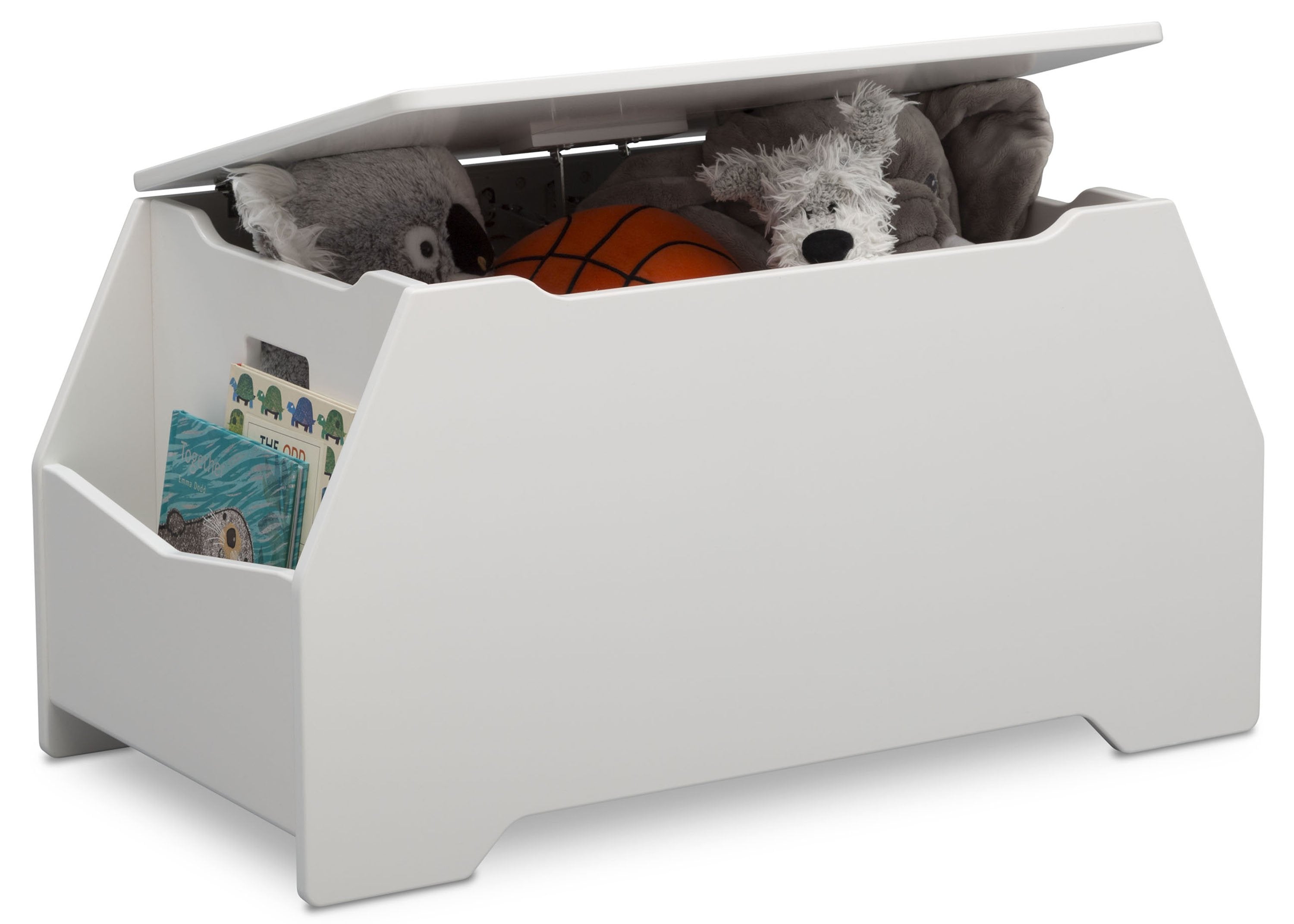 Signature Wooden Toy Box with Book Storage - Perfect for Kids' Room Organization & Nursery Decor