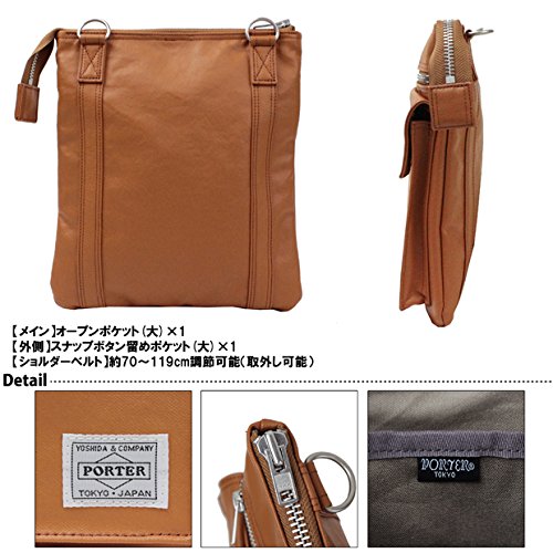 Yoshida Porter Freestyle Vertical Shoulder Bag Black 707-07145 - Stylish & Durable Crossbody Bag for Travel, Work & Everyday Use