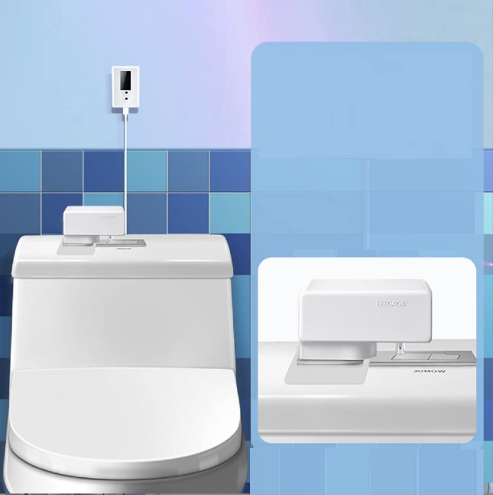 Automatic Motion Sensor Toilet Flush Kit - Hands-Free Touchless Toilet Flush Button, Auto-Flush Switch for Hygienic Bathroom Experience - Perfect for Homes, Offices, and Public Restrooms
