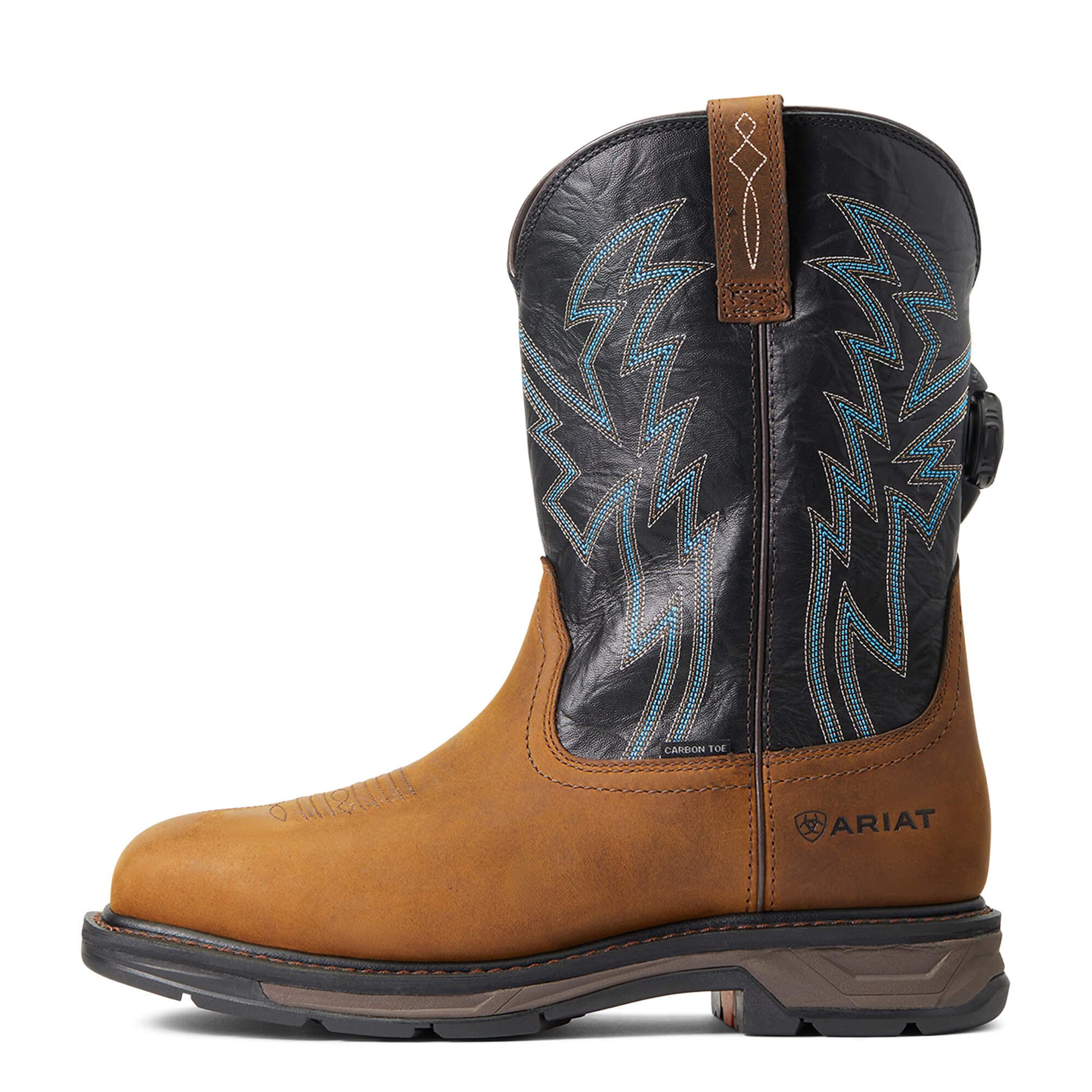 Ariat Men's WorkHog XT BOA Carbon Toe Work Boot - Steel Toe Safety Shoes for Construction & Heavy Duty Work | Waterproof & Slip Resistant for Outdoor Jobsites