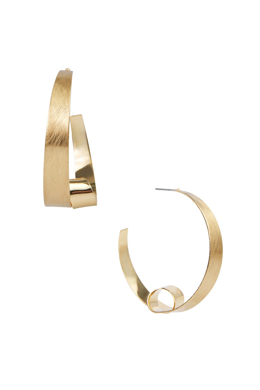 Stylish Gold-Plated Looped Hoop Earrings for Women - Trendy Dangle Drop Earrings for Everyday Wear, Parties & Special Occasions