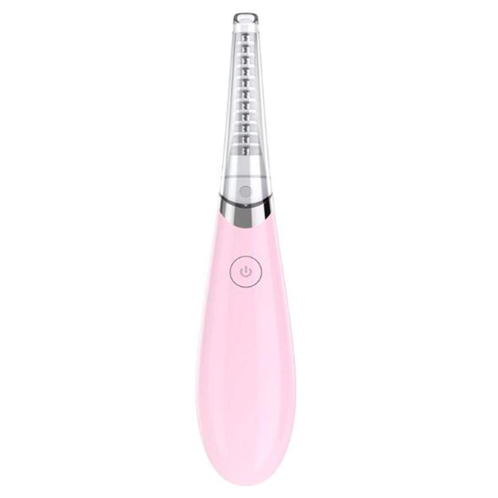 USB Heated Eyelash Curler - Fast Heating Nichrome Eyelash Curling Wand with Temperature Control, Portable & Long-Lasting (3 Colors, Pink) - Perfect for Travel, Home & Salon Use