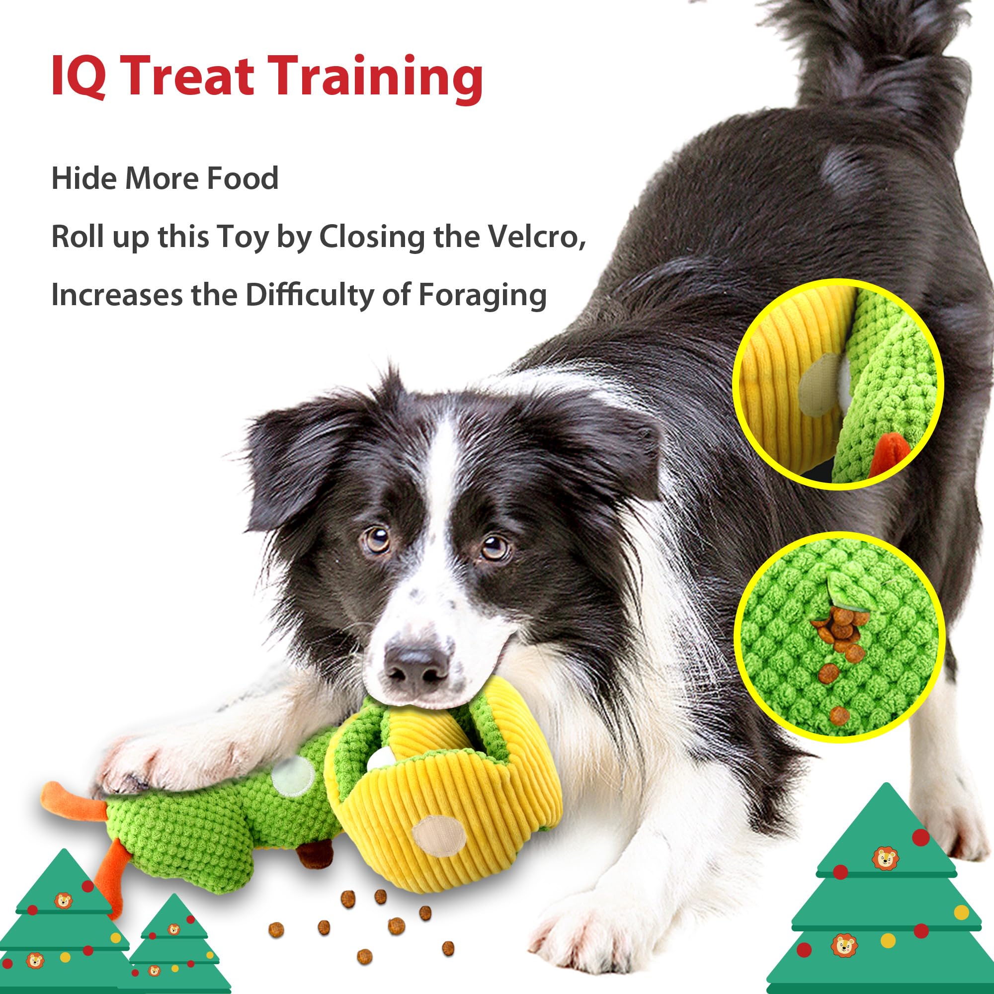 Gigwi Interactive Dog Puzzle Toys with Squeaker - Durable Treat Dispensing & Chew Toys for Small, Medium & Large Dogs - Mental Stimulation & Boredom Relief - Perfect for Training, Enrichment & Indoor/Outdoor Playtime