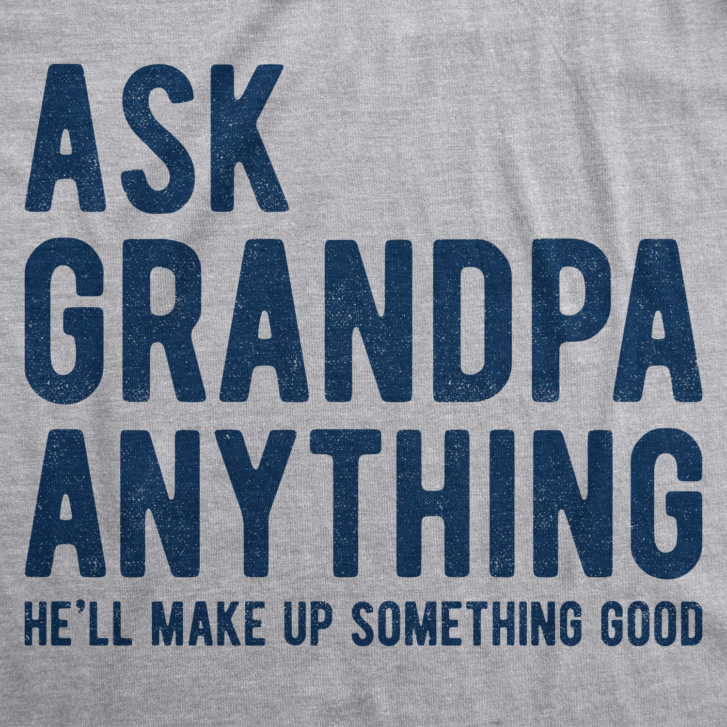 Funny 'Ask Grandpa Anything' T-Shirt for Men | Humorous Fathers Day Gift | Perfect for Family Gatherings & Casual Wear