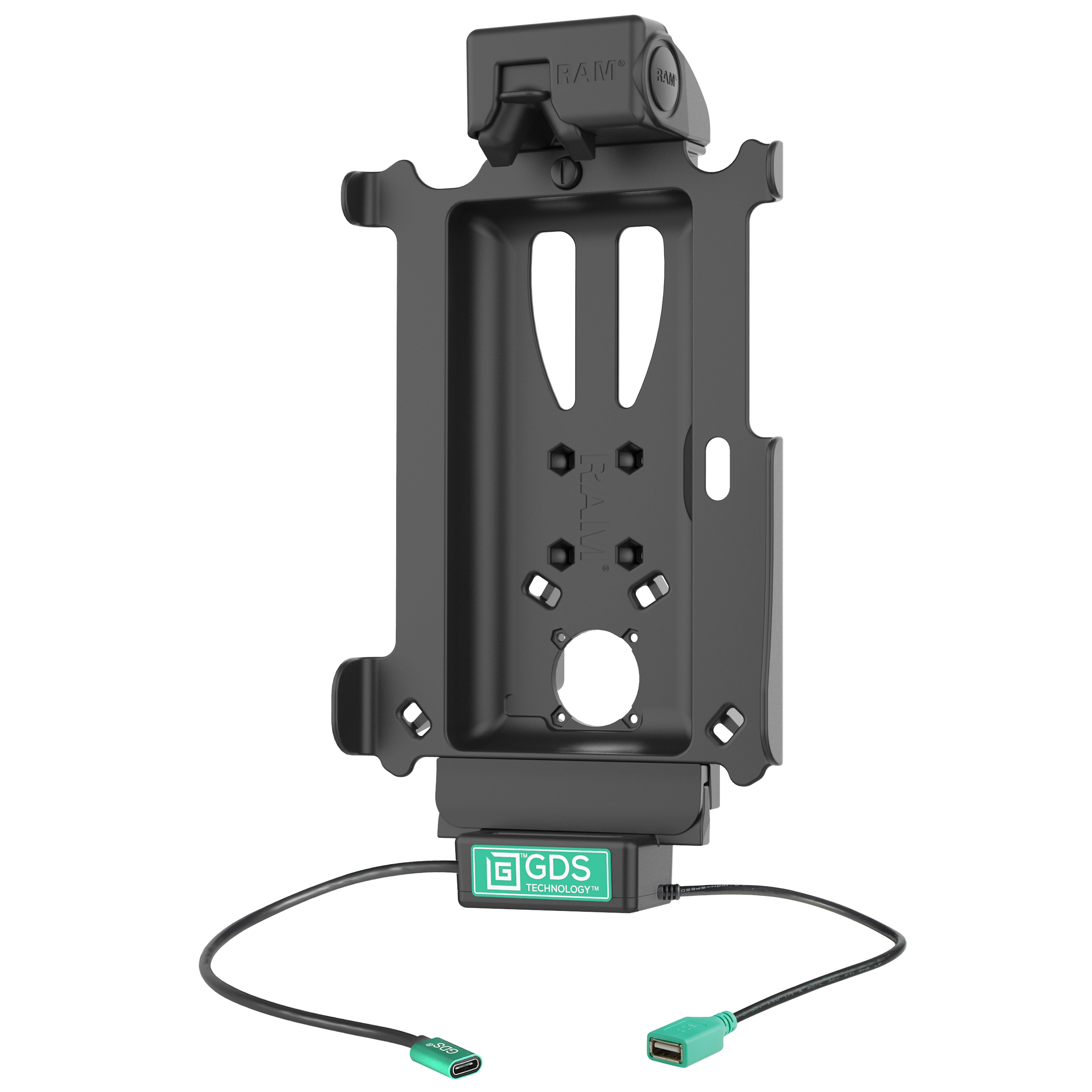 GDS® Tough Dock™ + Single USB A Charging Station for Samsung Tab Active4 Pro & Tab Active Pro (RAM GDS DOCK SAM54NCDU) - Perfect for Industrial, Warehouse & Outdoor Work Environments
