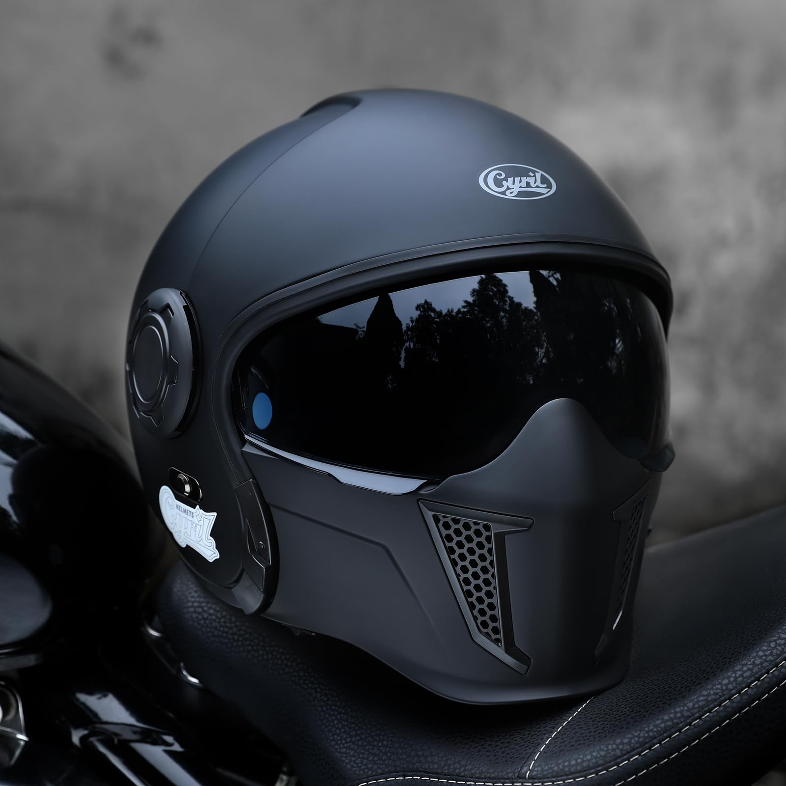 Full Face Motorcycle Helmet with Double Visors - DOT Approved Removable Modular Dirt Bike Helmet for Men & Women (Black, XL) - Perfect for Street Riding, Off-Road Adventures & Youth Motocross