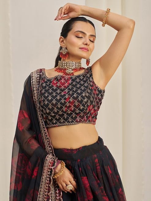 Exquisite Bridal Lehenga Choli Set for Wedding & Reception | Traditional Indian Pakistani Party Wear Outfit | Perfect for Bridal Showers, Mehendi & Sangeet Ceremonies
