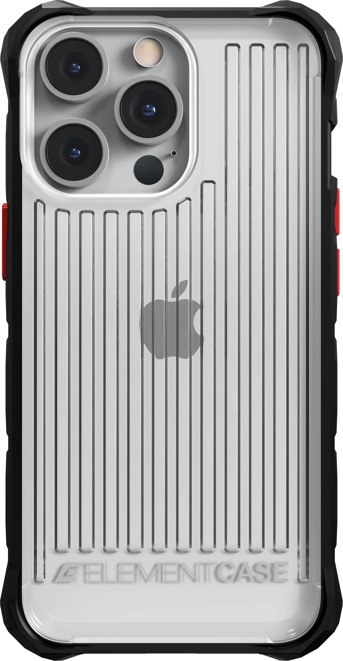 Rugged Military-Grade iPhone 13 Pro Max Case - Element Special Ops Clear/Black Protective Cover | Shockproof, Lightweight & Drop Tested | Perfect for Outdoor Adventures, Construction Work & Extreme Sports (EMT-322-250FV-02)