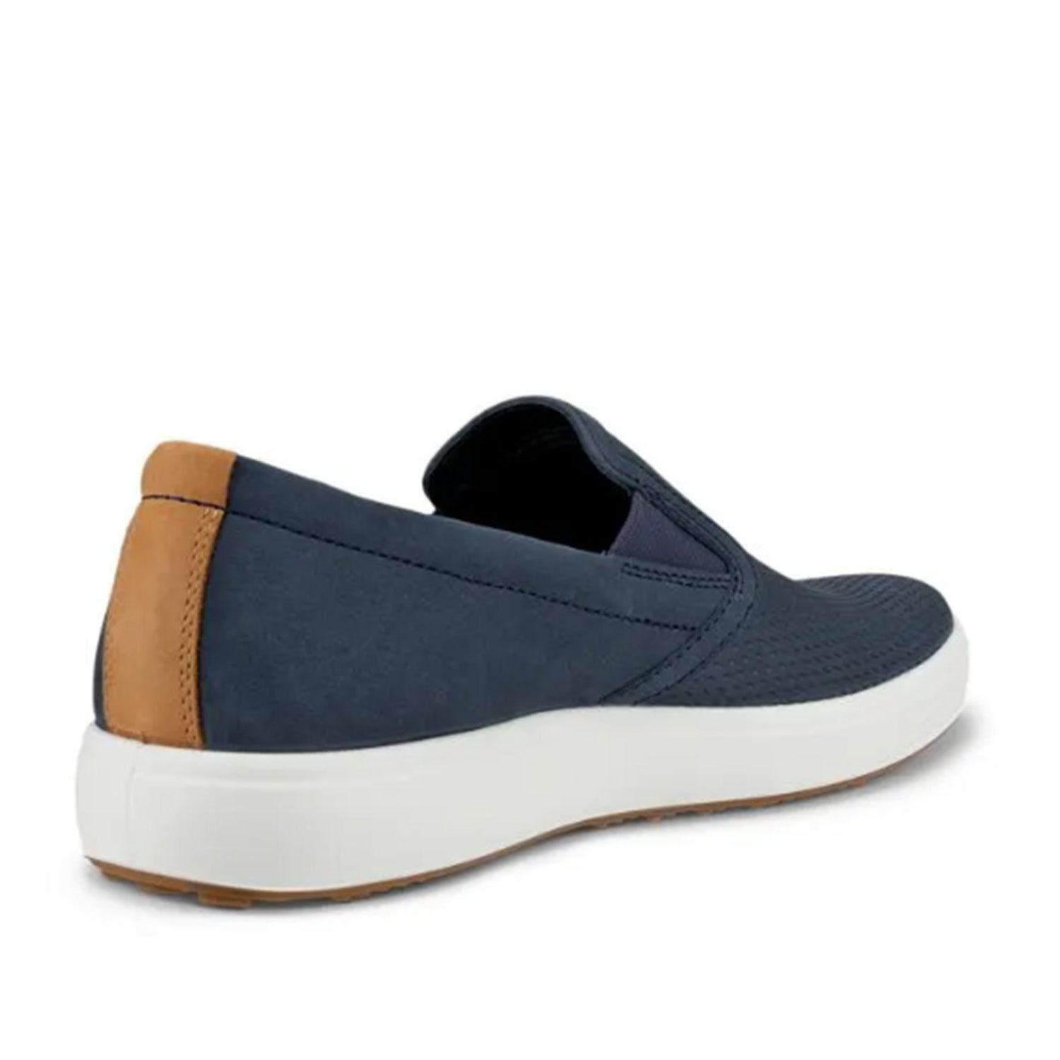 ECCO Men's Soft 7 Slip-On Loafers - Comfortable Casual Shoes for Men in Marine/Lion | Perfect for Office, Travel & Everyday Wear