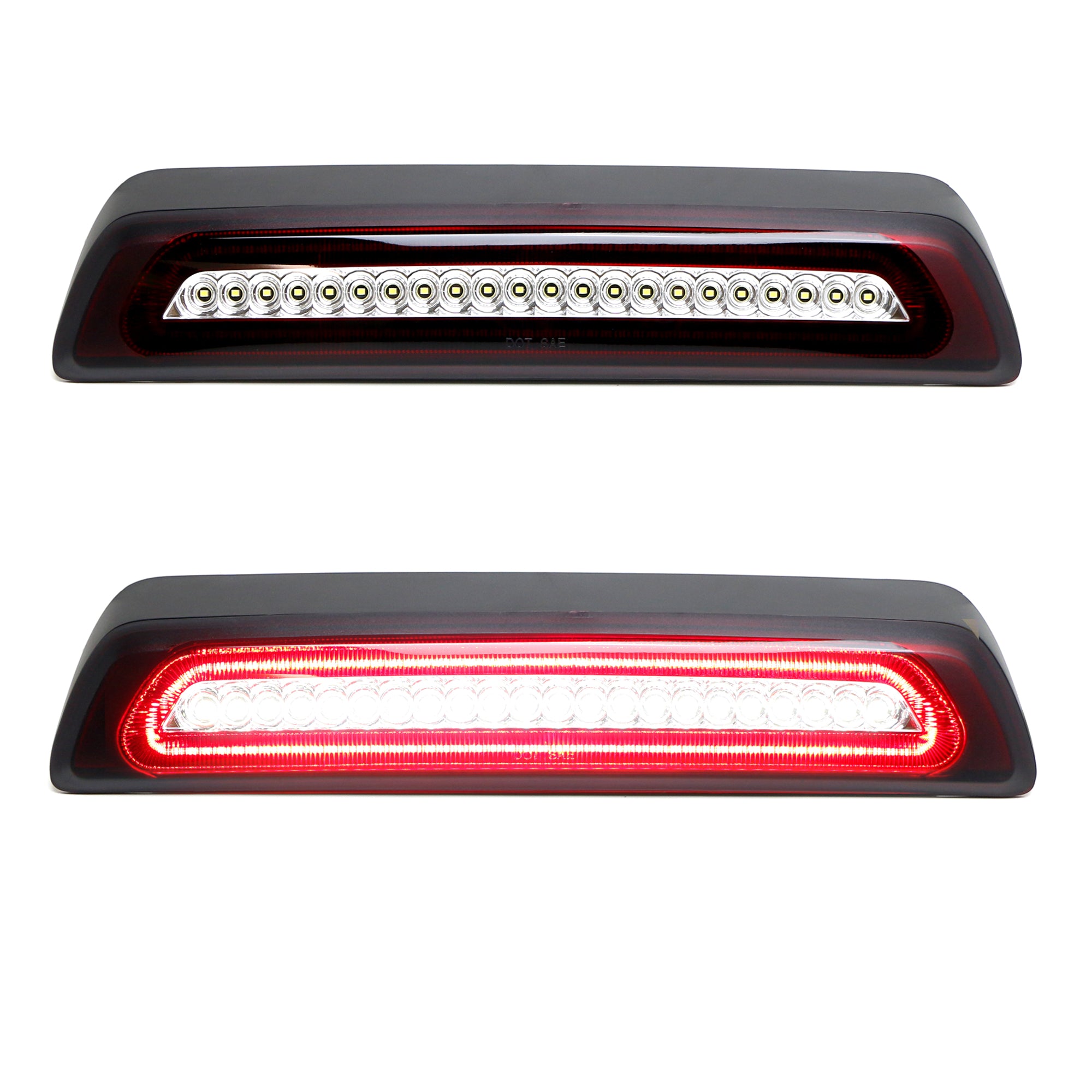 Dark Red Lens Strobe LED High Mount Third Brake Light for 2007-2021 Toyota Tundra - Enhanced Safety & Style for Pickup Trucks