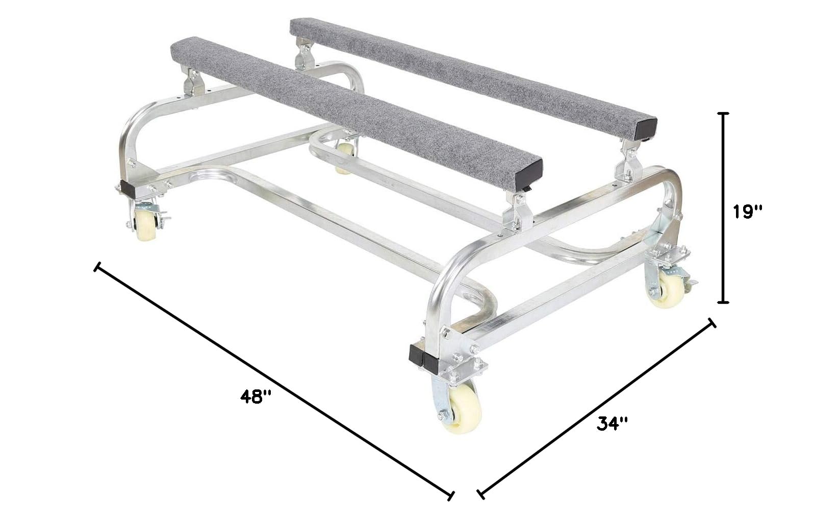 Heavy Duty Watercraft PWC Dolly - 1000lbs Capacity Boat & Jet Ski Stand Storage Cart with Trailer - Perfect for Garage, Marina, and Beach Storage