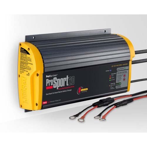 ProMariner ProSport 20 2 Bank Marine Battery Charger - Waterproof & Maintenance Charging for Boats, Yachts & Watercrafts | Perfect for Saltwater & Freshwater Use