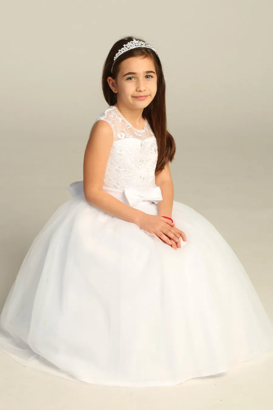 KE07 Elegant Flower Girl Dress for Weddings & Special Occasions - Perfect for Parties, Pageants & Celebrations