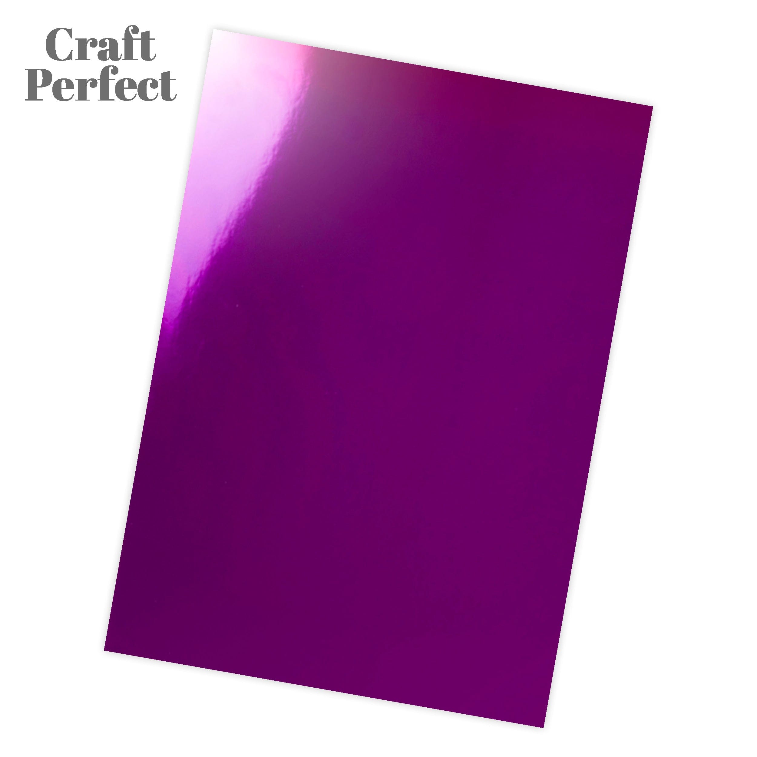 Premium Electric Purple A4 Mirror Cardstock 250GSM (9440E) - Perfect for Scrapbooking, Invitations & DIY Craft Projects