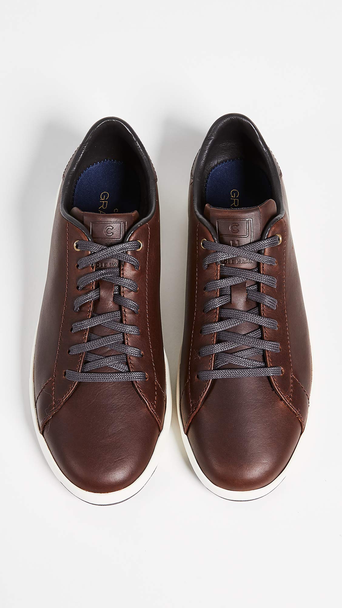 Cole Haan Men's Grandpro Tennis Sneaker - Lightweight Comfortable Walking Shoes for Men, Breathable Mesh Upper, Cushioned Support - Mesquite/Dark Coffee Size 8 | Perfect for Casual Wear, Gym, Travel & Everyday Comfort
